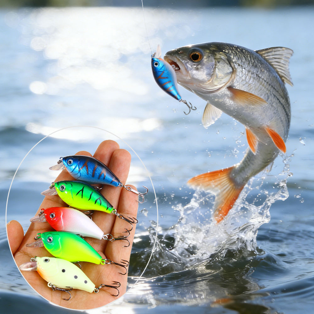 1개 6cm 6.9g 낚시 미끼 크랭크베이트 워블러 인 - Fishing Hook Treble 리뷰 및 가격