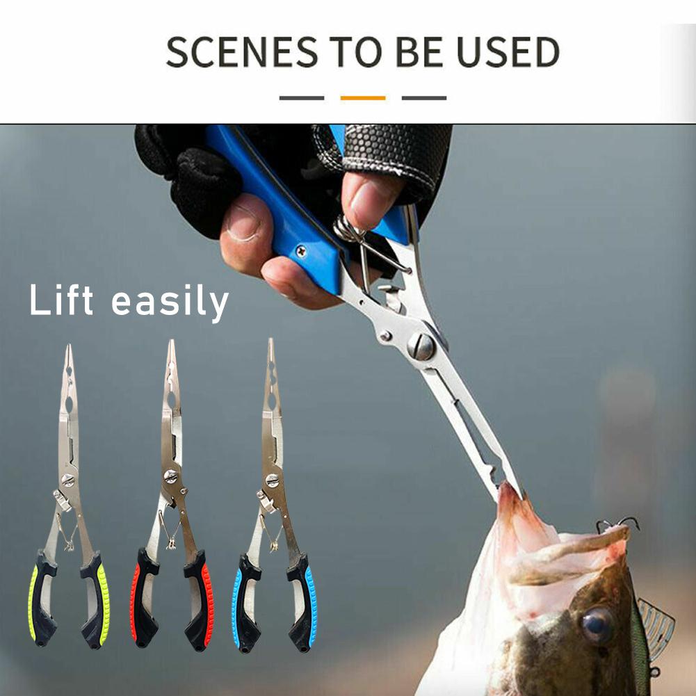 낚시용 플라이어, 긴 코 모양, 스테인리스 스틸 재질, - Fishing Hook Remover 리뷰 및 가격